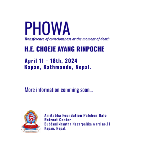 Phowa. Kathmandu, Nepal