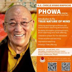 Phowa et Vrai nature de l'esprit. Katmandou, Népal.