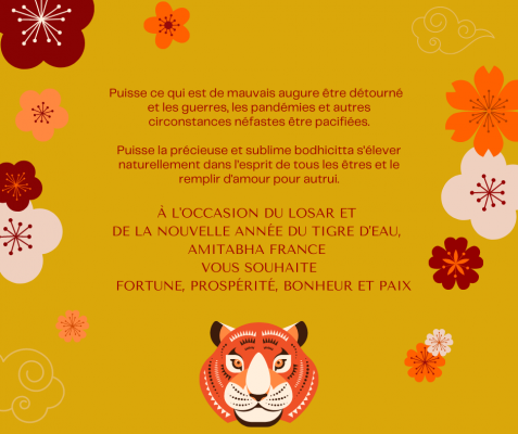 Losar, ann&eacute;e du Tigre d'eau